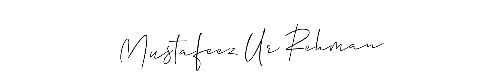 How to Draw Mustafeez Ur Rehman signature style? Allison_Script is a latest design signature styles for name Mustafeez Ur Rehman. Mustafeez Ur Rehman signature style 2 images and pictures png