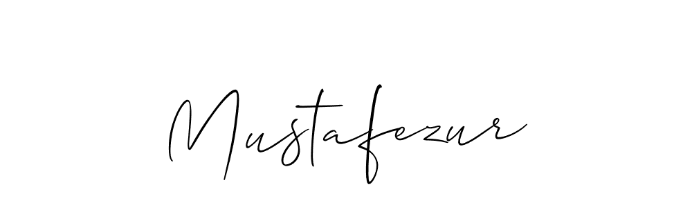 How to make Mustafezur name signature. Use Allison_Script style for creating short signs online. This is the latest handwritten sign. Mustafezur signature style 2 images and pictures png