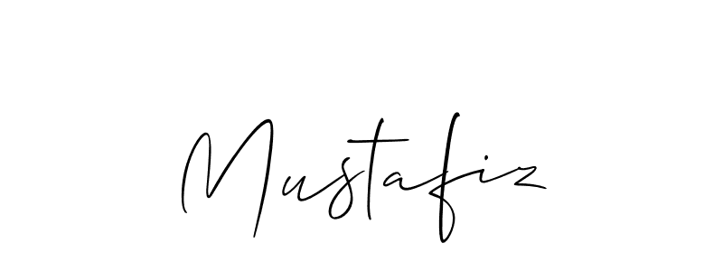 Make a beautiful signature design for name Mustafiz. With this signature (Allison_Script) style, you can create a handwritten signature for free. Mustafiz signature style 2 images and pictures png