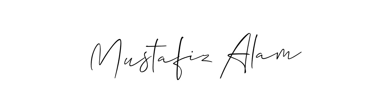 The best way (Allison_Script) to make a short signature is to pick only two or three words in your name. The name Mustafiz Alam include a total of six letters. For converting this name. Mustafiz Alam signature style 2 images and pictures png