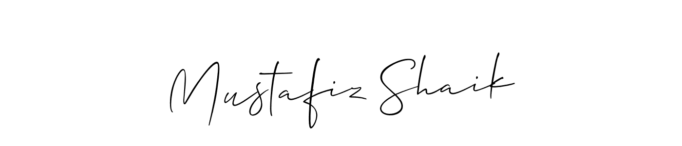 Mustafiz Shaik stylish signature style. Best Handwritten Sign (Allison_Script) for my name. Handwritten Signature Collection Ideas for my name Mustafiz Shaik. Mustafiz Shaik signature style 2 images and pictures png