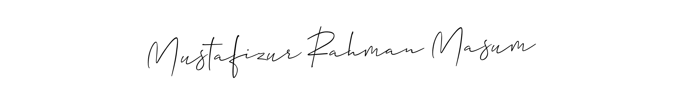 Mustafizur Rahman Masum stylish signature style. Best Handwritten Sign (Allison_Script) for my name. Handwritten Signature Collection Ideas for my name Mustafizur Rahman Masum. Mustafizur Rahman Masum signature style 2 images and pictures png