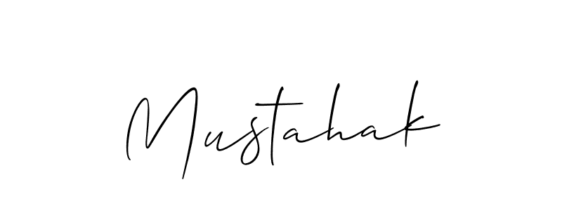 How to Draw Mustahak signature style? Allison_Script is a latest design signature styles for name Mustahak. Mustahak signature style 2 images and pictures png