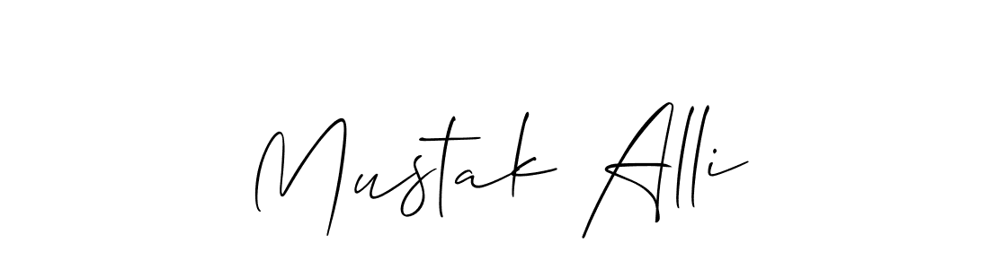 Also we have Mustak Alli name is the best signature style. Create professional handwritten signature collection using Allison_Script autograph style. Mustak Alli signature style 2 images and pictures png