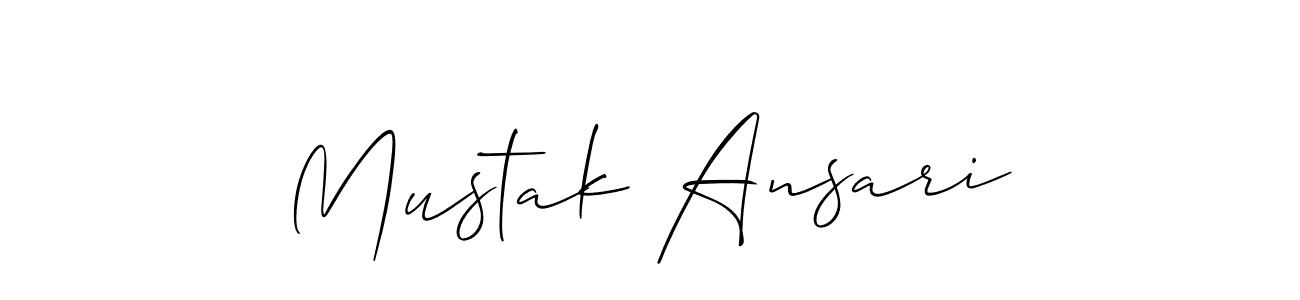 Also we have Mustak Ansari name is the best signature style. Create professional handwritten signature collection using Allison_Script autograph style. Mustak Ansari signature style 2 images and pictures png