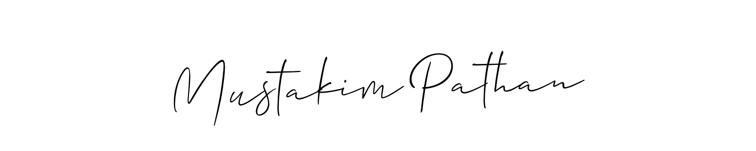 Make a short Mustakim Pathan signature style. Manage your documents anywhere anytime using Allison_Script. Create and add eSignatures, submit forms, share and send files easily. Mustakim Pathan signature style 2 images and pictures png