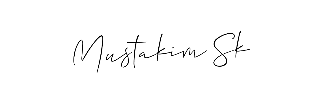 Allison_Script is a professional signature style that is perfect for those who want to add a touch of class to their signature. It is also a great choice for those who want to make their signature more unique. Get Mustakim Sk name to fancy signature for free. Mustakim Sk signature style 2 images and pictures png