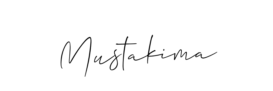How to make Mustakima name signature. Use Allison_Script style for creating short signs online. This is the latest handwritten sign. Mustakima signature style 2 images and pictures png