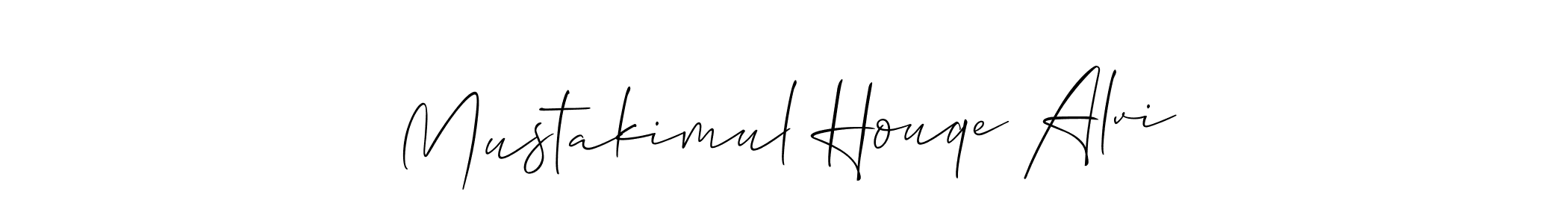 Design your own signature with our free online signature maker. With this signature software, you can create a handwritten (Allison_Script) signature for name Mustakimul Houqe Alvi. Mustakimul Houqe Alvi signature style 2 images and pictures png