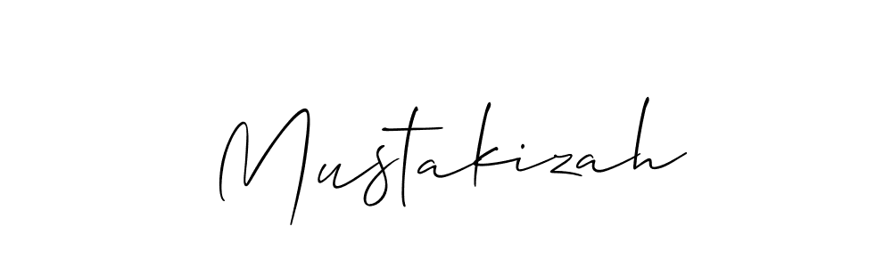 You should practise on your own different ways (Allison_Script) to write your name (Mustakizah) in signature. don't let someone else do it for you. Mustakizah signature style 2 images and pictures png