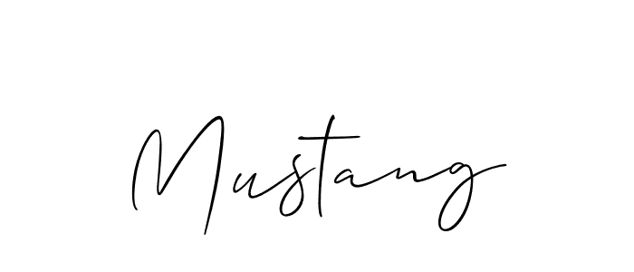 Also we have Mustang name is the best signature style. Create professional handwritten signature collection using Allison_Script autograph style. Mustang signature style 2 images and pictures png