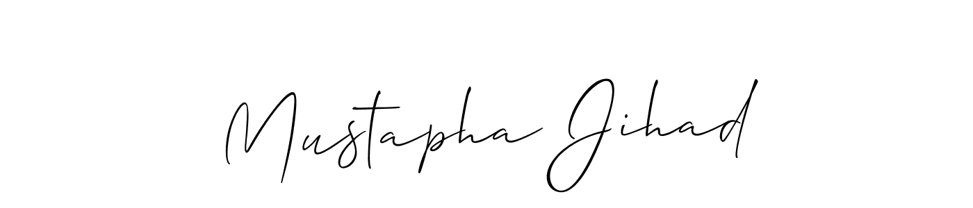 This is the best signature style for the Mustapha Jihad name. Also you like these signature font (Allison_Script). Mix name signature. Mustapha Jihad signature style 2 images and pictures png