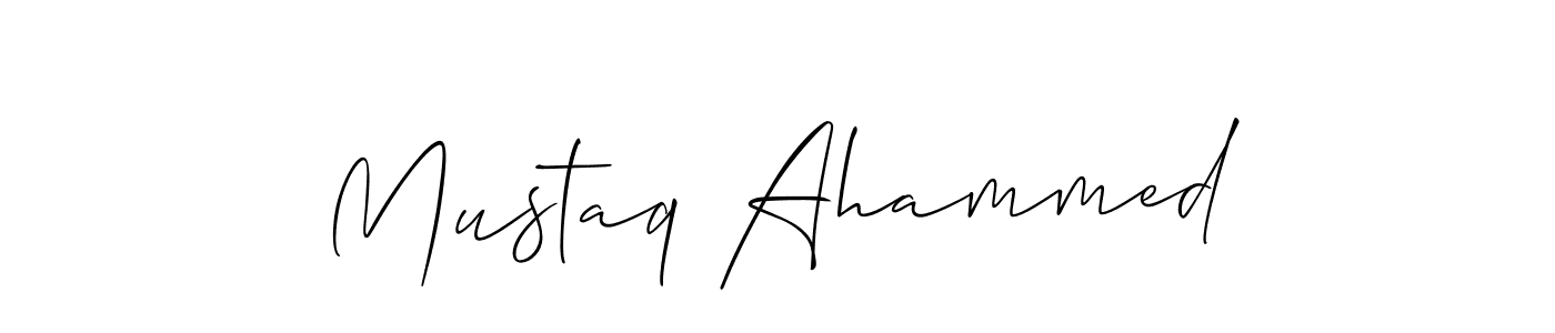 Also we have Mustaq Ahammed name is the best signature style. Create professional handwritten signature collection using Allison_Script autograph style. Mustaq Ahammed signature style 2 images and pictures png