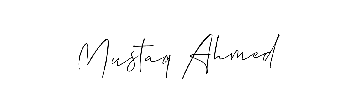 This is the best signature style for the Mustaq Ahmed name. Also you like these signature font (Allison_Script). Mix name signature. Mustaq Ahmed signature style 2 images and pictures png