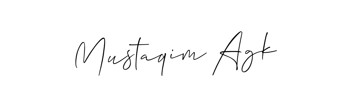 Once you've used our free online signature maker to create your best signature Allison_Script style, it's time to enjoy all of the benefits that Mustaqim Agk name signing documents. Mustaqim Agk signature style 2 images and pictures png