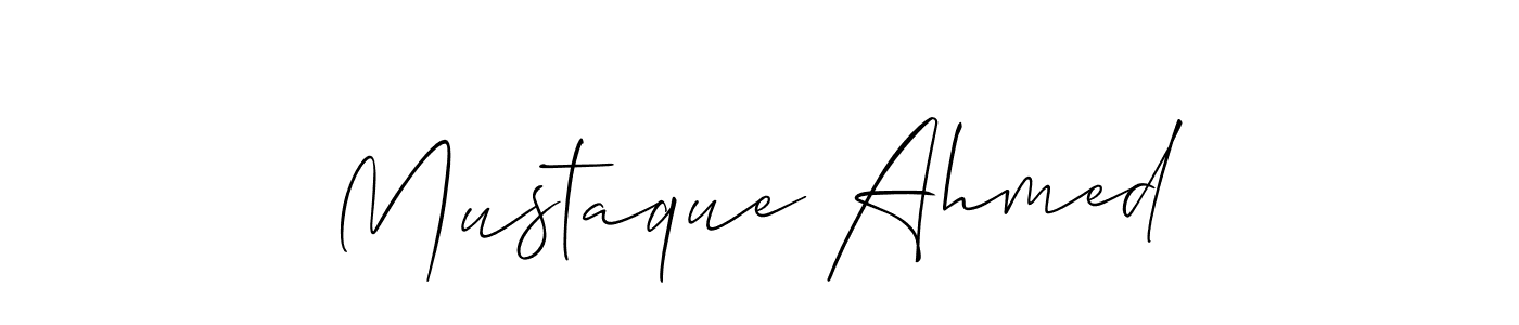 Use a signature maker to create a handwritten signature online. With this signature software, you can design (Allison_Script) your own signature for name Mustaque Ahmed. Mustaque Ahmed signature style 2 images and pictures png