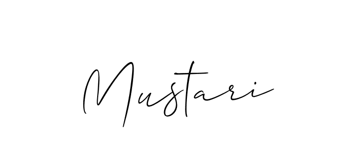 How to make Mustari signature? Allison_Script is a professional autograph style. Create handwritten signature for Mustari name. Mustari signature style 2 images and pictures png