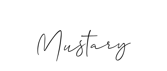 You should practise on your own different ways (Allison_Script) to write your name (Mustary) in signature. don't let someone else do it for you. Mustary signature style 2 images and pictures png