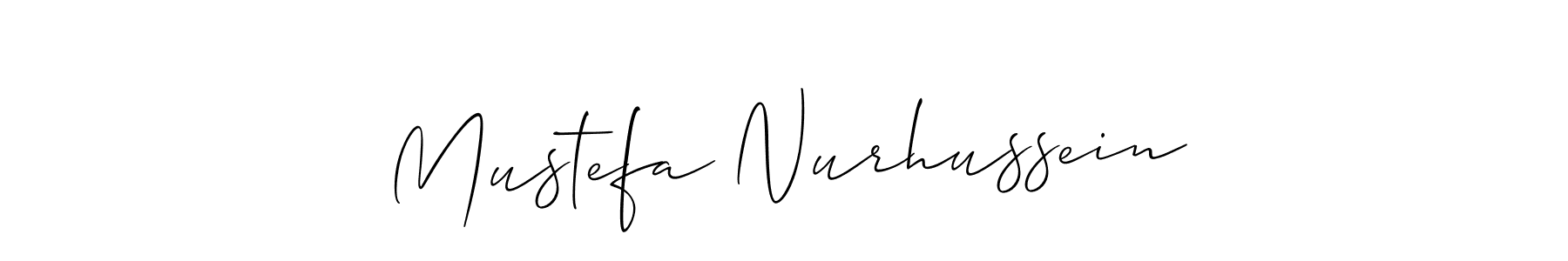 Best and Professional Signature Style for Mustefa Nurhussein. Allison_Script Best Signature Style Collection. Mustefa Nurhussein signature style 2 images and pictures png