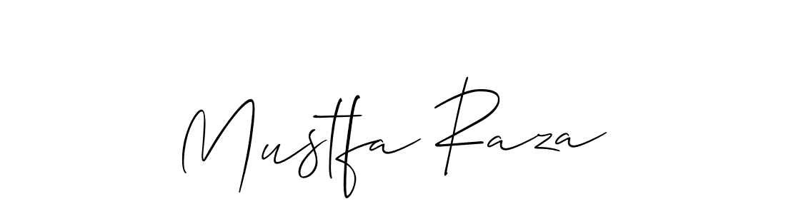 Create a beautiful signature design for name Mustfa Raza. With this signature (Allison_Script) fonts, you can make a handwritten signature for free. Mustfa Raza signature style 2 images and pictures png