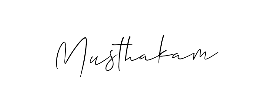 Create a beautiful signature design for name Musthakam. With this signature (Allison_Script) fonts, you can make a handwritten signature for free. Musthakam signature style 2 images and pictures png