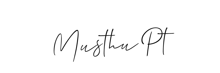 Musthu Pt stylish signature style. Best Handwritten Sign (Allison_Script) for my name. Handwritten Signature Collection Ideas for my name Musthu Pt. Musthu Pt signature style 2 images and pictures png