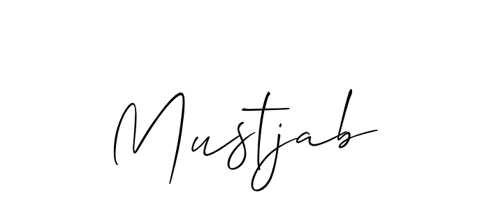 You should practise on your own different ways (Allison_Script) to write your name (Mustjab) in signature. don't let someone else do it for you. Mustjab signature style 2 images and pictures png