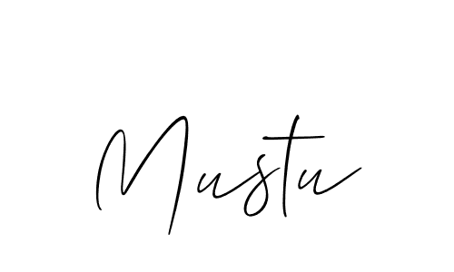 Design your own signature with our free online signature maker. With this signature software, you can create a handwritten (Allison_Script) signature for name Mustu. Mustu signature style 2 images and pictures png