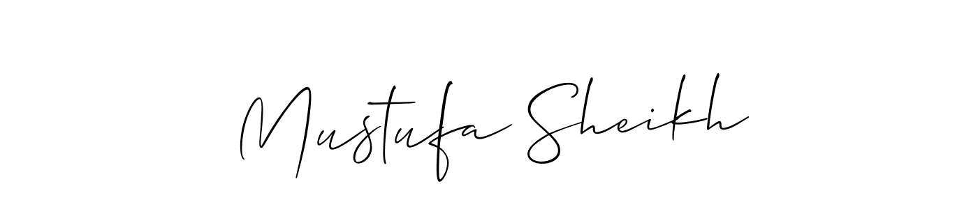 It looks lik you need a new signature style for name Mustufa Sheikh. Design unique handwritten (Allison_Script) signature with our free signature maker in just a few clicks. Mustufa Sheikh signature style 2 images and pictures png