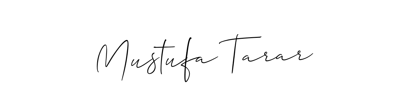 Design your own signature with our free online signature maker. With this signature software, you can create a handwritten (Allison_Script) signature for name Mustufa Tarar. Mustufa Tarar signature style 2 images and pictures png