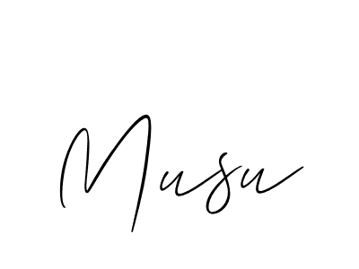 if you are searching for the best signature style for your name Musu. so please give up your signature search. here we have designed multiple signature styles  using Allison_Script. Musu signature style 2 images and pictures png