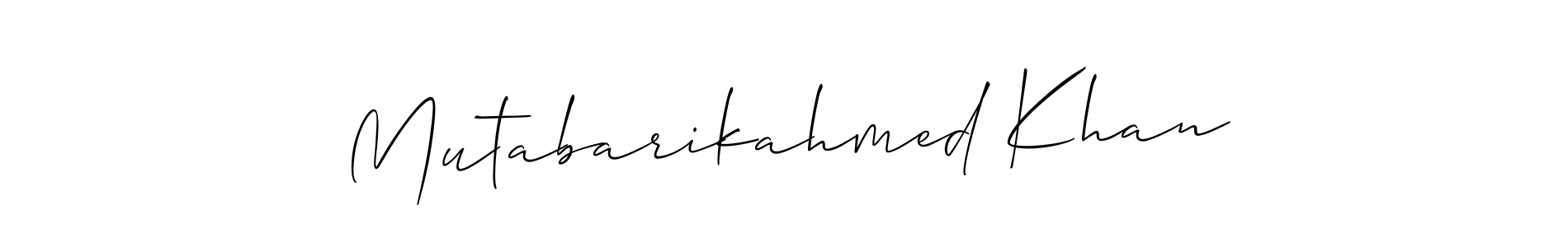Make a beautiful signature design for name Mutabarikahmed Khan. Use this online signature maker to create a handwritten signature for free. Mutabarikahmed Khan signature style 2 images and pictures png