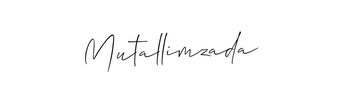 Also You can easily find your signature by using the search form. We will create Mutallimzada name handwritten signature images for you free of cost using Allison_Script sign style. Mutallimzada signature style 2 images and pictures png