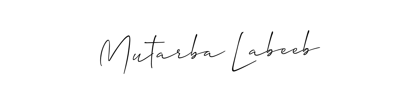 Make a beautiful signature design for name Mutarba Labeeb. Use this online signature maker to create a handwritten signature for free. Mutarba Labeeb signature style 2 images and pictures png