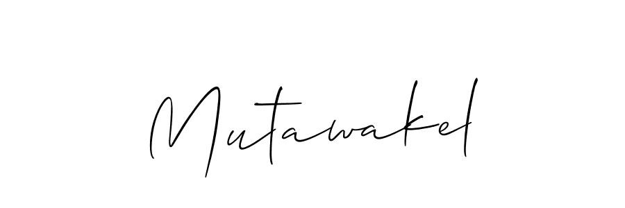 The best way (Allison_Script) to make a short signature is to pick only two or three words in your name. The name Mutawakel include a total of six letters. For converting this name. Mutawakel signature style 2 images and pictures png