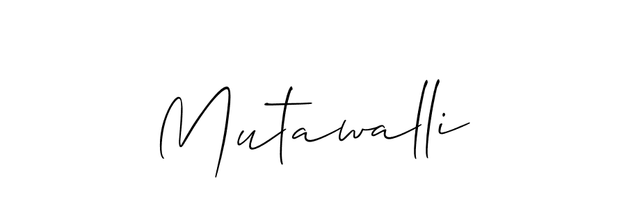 It looks lik you need a new signature style for name Mutawalli. Design unique handwritten (Allison_Script) signature with our free signature maker in just a few clicks. Mutawalli signature style 2 images and pictures png