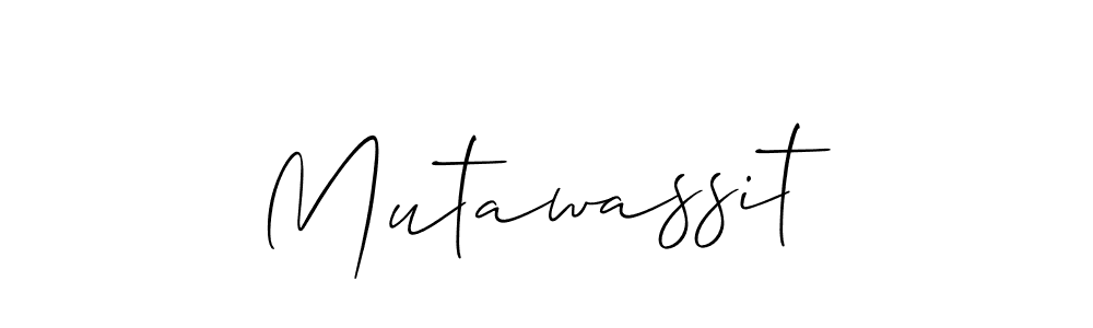 Also You can easily find your signature by using the search form. We will create Mutawassit name handwritten signature images for you free of cost using Allison_Script sign style. Mutawassit signature style 2 images and pictures png