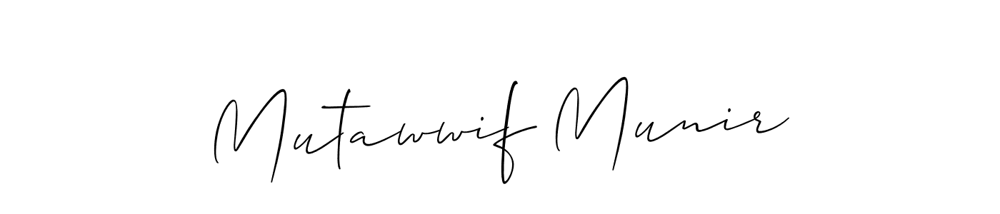 Best and Professional Signature Style for Mutawwif Munir. Allison_Script Best Signature Style Collection. Mutawwif Munir signature style 2 images and pictures png