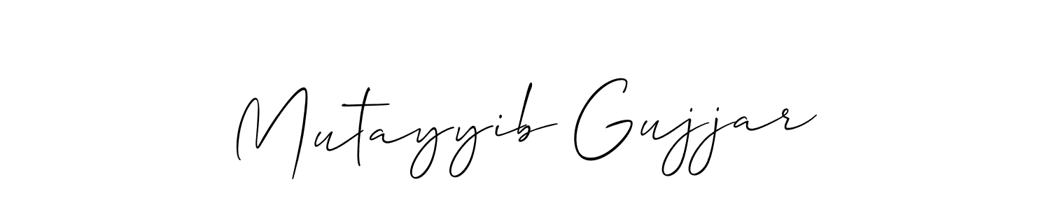 You can use this online signature creator to create a handwritten signature for the name Mutayyib Gujjar. This is the best online autograph maker. Mutayyib Gujjar signature style 2 images and pictures png