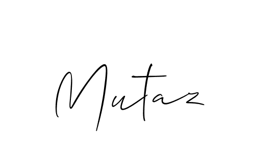 Best and Professional Signature Style for Mutaz. Allison_Script Best Signature Style Collection. Mutaz signature style 2 images and pictures png