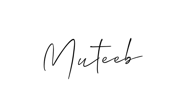 Make a short Muteeb signature style. Manage your documents anywhere anytime using Allison_Script. Create and add eSignatures, submit forms, share and send files easily. Muteeb signature style 2 images and pictures png