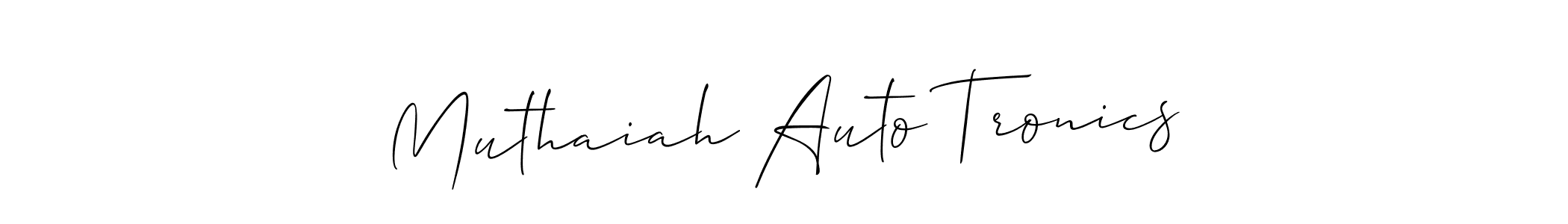 if you are searching for the best signature style for your name Muthaiah Auto Tronics. so please give up your signature search. here we have designed multiple signature styles  using Allison_Script. Muthaiah Auto Tronics signature style 2 images and pictures png