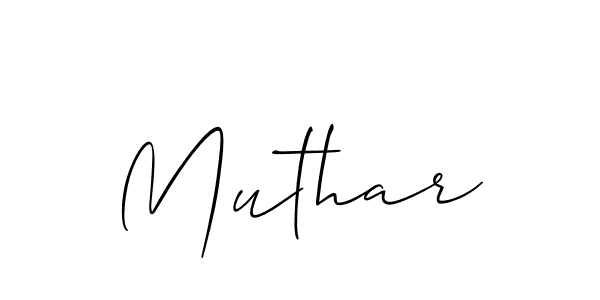 Muthar stylish signature style. Best Handwritten Sign (Allison_Script) for my name. Handwritten Signature Collection Ideas for my name Muthar. Muthar signature style 2 images and pictures png