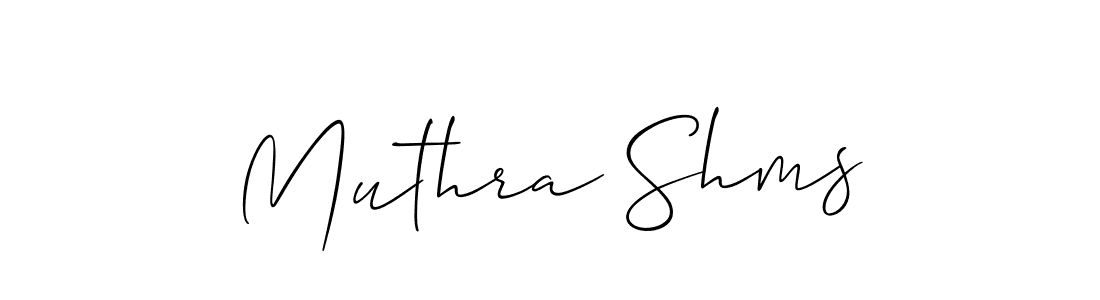 Make a short Muthra Shms signature style. Manage your documents anywhere anytime using Allison_Script. Create and add eSignatures, submit forms, share and send files easily. Muthra Shms signature style 2 images and pictures png