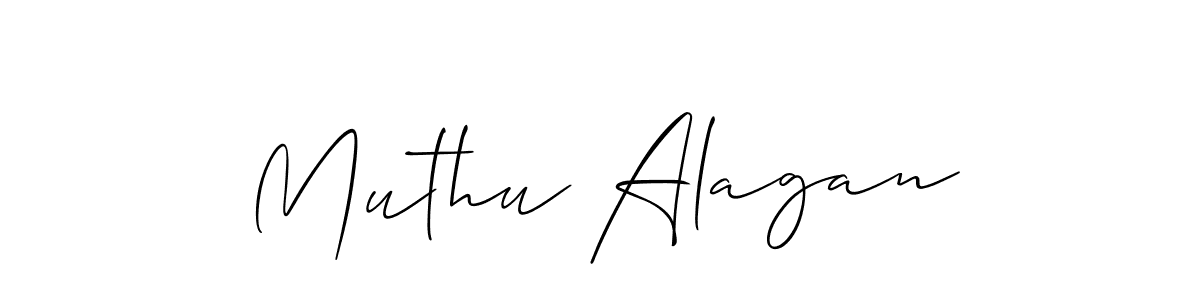 It looks lik you need a new signature style for name Muthu Alagan. Design unique handwritten (Allison_Script) signature with our free signature maker in just a few clicks. Muthu Alagan signature style 2 images and pictures png