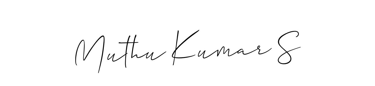 How to make Muthu Kumar S signature? Allison_Script is a professional autograph style. Create handwritten signature for Muthu Kumar S name. Muthu Kumar S signature style 2 images and pictures png