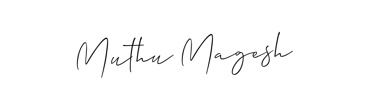 Also You can easily find your signature by using the search form. We will create Muthu Magesh name handwritten signature images for you free of cost using Allison_Script sign style. Muthu Magesh signature style 2 images and pictures png