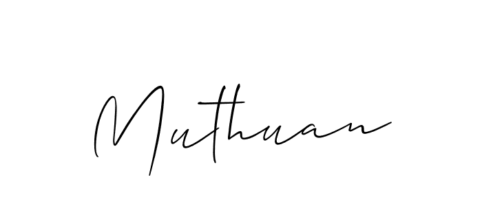 How to make Muthuan signature? Allison_Script is a professional autograph style. Create handwritten signature for Muthuan name. Muthuan signature style 2 images and pictures png