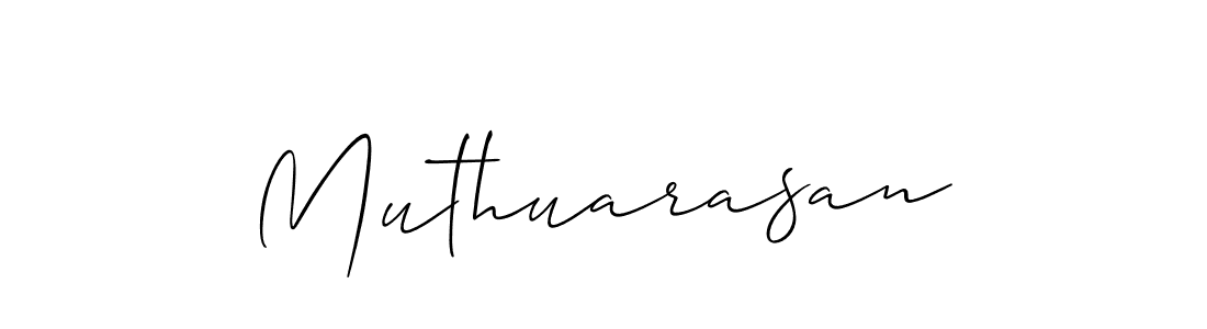 You should practise on your own different ways (Allison_Script) to write your name (Muthuarasan) in signature. don't let someone else do it for you. Muthuarasan signature style 2 images and pictures png