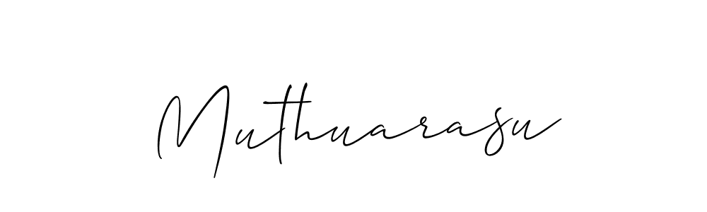 Use a signature maker to create a handwritten signature online. With this signature software, you can design (Allison_Script) your own signature for name Muthuarasu. Muthuarasu signature style 2 images and pictures png